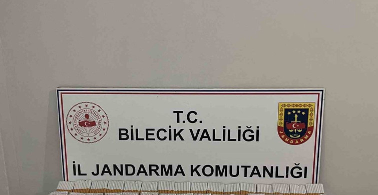 Bilecik'te 9 bin 320 adet doldurulmuş makaron ele geçirildi