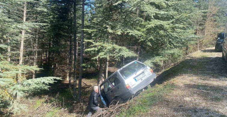 Bilecik’te Direksiyon Kontrolü Kaybı: Otomobil Ormanlık Alana Savruldu