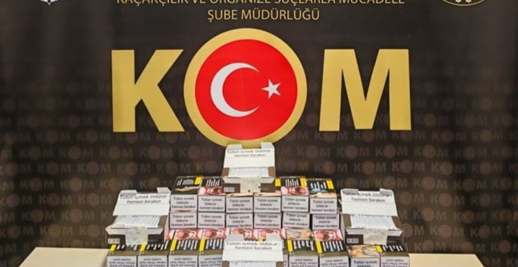 Bilecik'te düzenlenen kaçakçılık operasyonunda 20 bin dolu makaron ele geçirildi