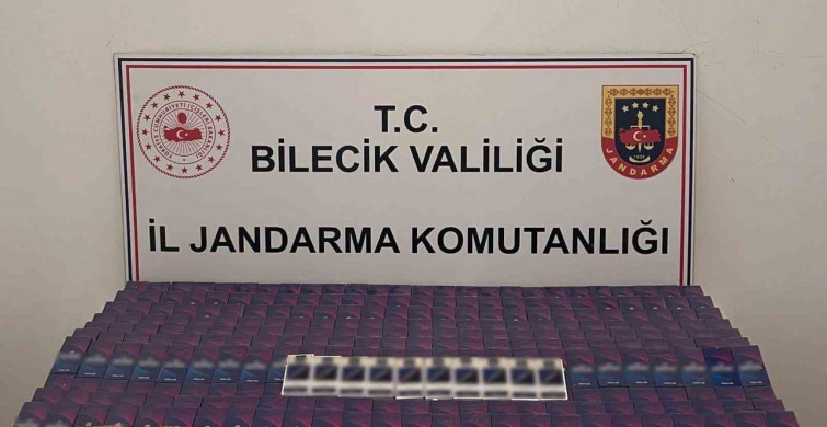 Bilecik'te düzenlenen operasyonda 9 bin 900 doldurulmuş makaron ele geçirildi