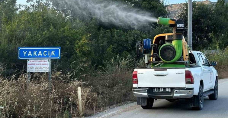 Bilecik’te haşerelere karşı ilaçlama çalışması yapıldı