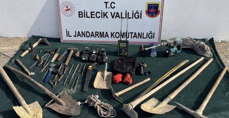Bilecik'te Kaçak Kazı Operasyonu: 5 Kişi Suçüstü Yakalandı