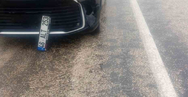 Bilecik'te Köpeğe Çarpan Araçta Maddi Hasar Meydana Geldi