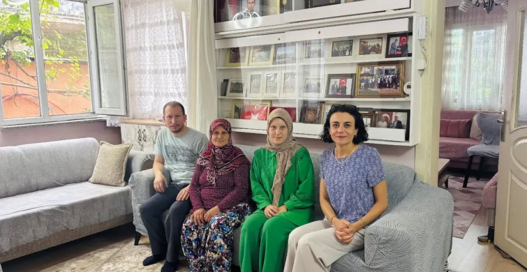 Bilecik'te şehit ailesi ziyaret edildi