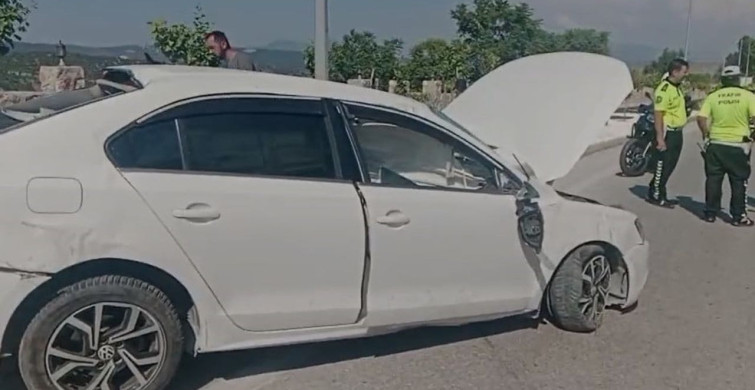 Bilecik'te virajı alamayan otomobil takla attı: 1 yaralı