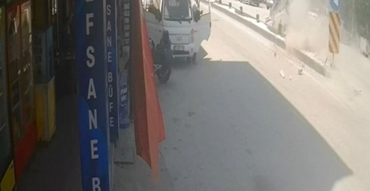 Bilecik’teki feci kaza güvenlik kamerasınca kaydedildi