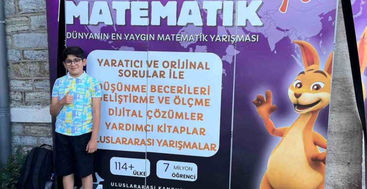 Bilecik'ten İbrahim Enes Değirmenci, Kanguru Matematik Olimpiyatları'nda Türkiye ikincisi oldu