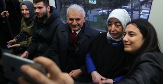 Binali Yıldırım, Dev Mitingden Trenle Döndü