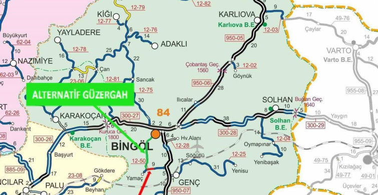 Bingöl'de Heyelan Tehlikesi ve Ulaşım Önlemleri