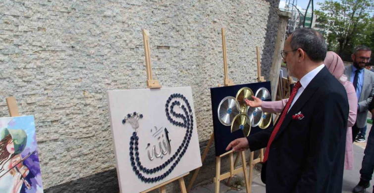 Bingöl'de Üniversite Öğrencilerinin El Emeği Ürünleri Sergilendi