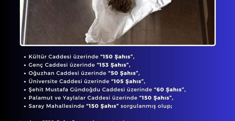 Bingöl'de Uyuşturucu Operasyonu: 1 Şahıs Yakalandı