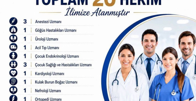 Bitlis’e 20 yeni hekim atandı