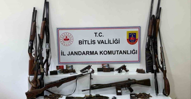 Bitlis'te Eş Zamanlı Silah Operasyonu: Çok Sayıda Ele Geçirildi