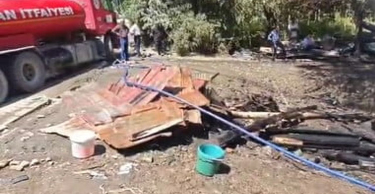 Bitlis’te kereste atölyesinde yangın: Ev ve mezarlık zarar gördü