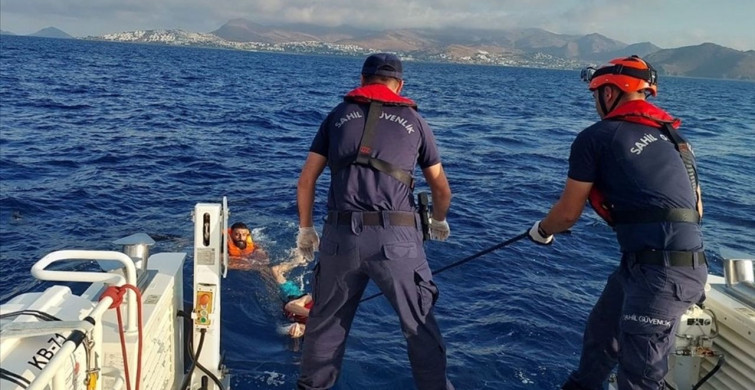 Bodrum Açıklarında 5 Düzensiz Göçmen Yakalandı