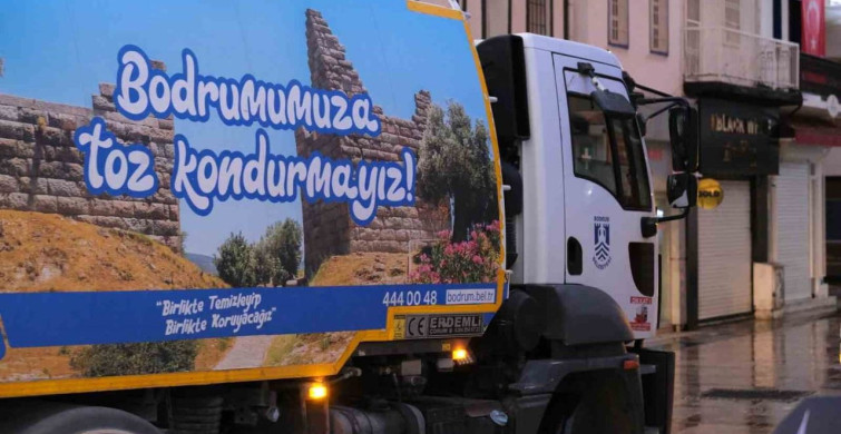 Bodrum çarşı mahallesi’nde temizlik uygulamaları devam ediyor