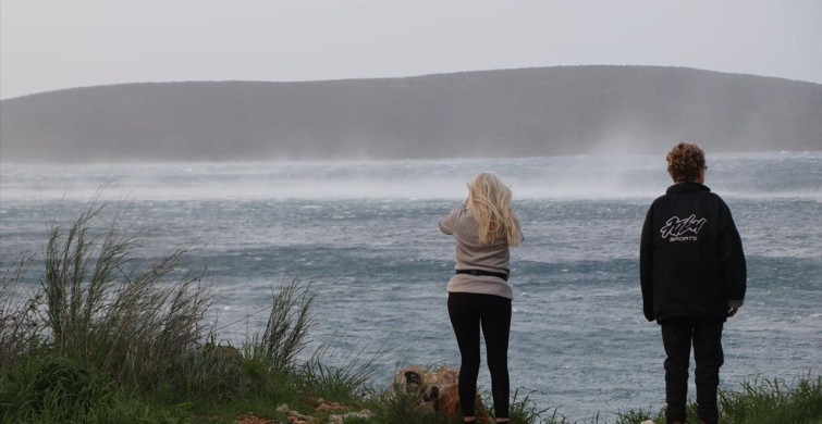 Bodrum'da Fırtına Etkisini Gösterdi