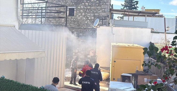Bodrum'da Geri Dönüşüm Deposunda Yangın Kontrol Altına Alındı