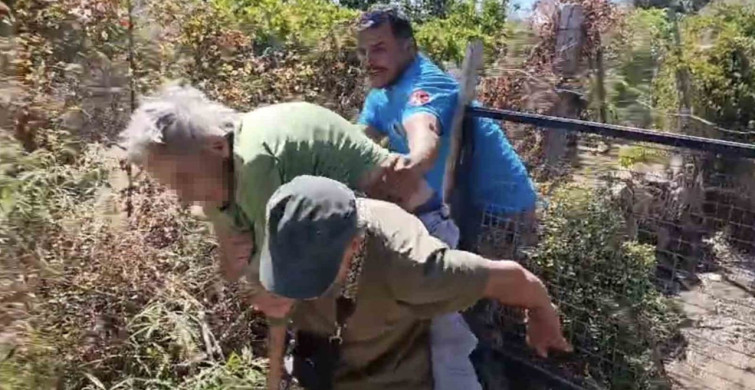 Bodrum'da kadın kendisini yakmak isterken 10 hektar alanı ateşe verdi