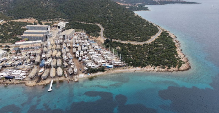 Bodrum'da Kışın da Yat İmalatı Sürüyor