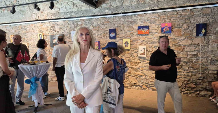 Bodrum'da 'mutlu aile mutlu toplum' sergisi açıldı