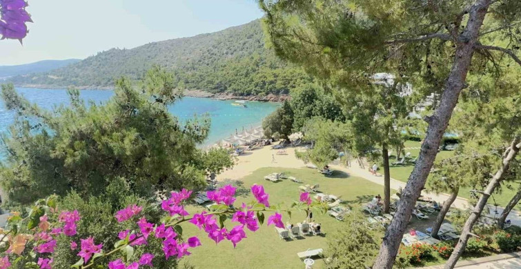 Bodrum'da okulların kapanmasıyla sahillerde hareketlilik başladı