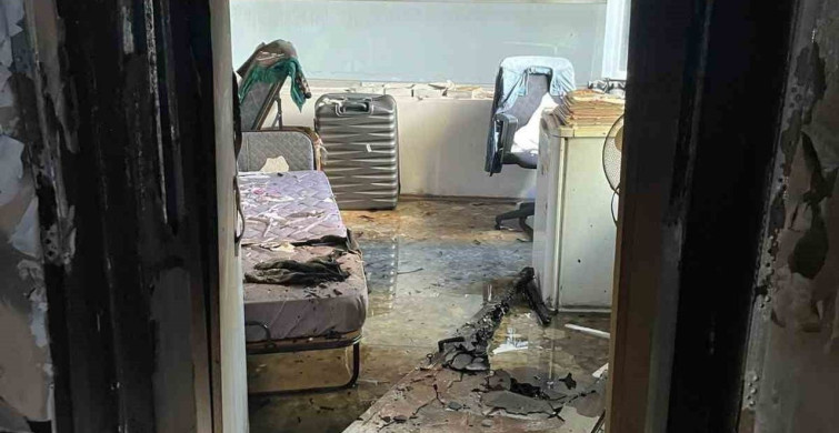 Bodrum'da Yangın Paniği: İkamet Alanı Alev Alev Yandı
