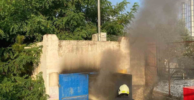 Bodrum'daki trafo binasında yangın kontrol altına alındı