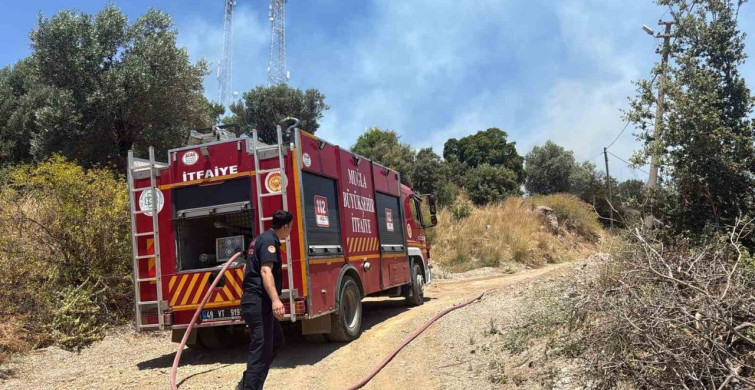 Bodrum'daki Yangın Hızla Kontrol Altına Alındı
