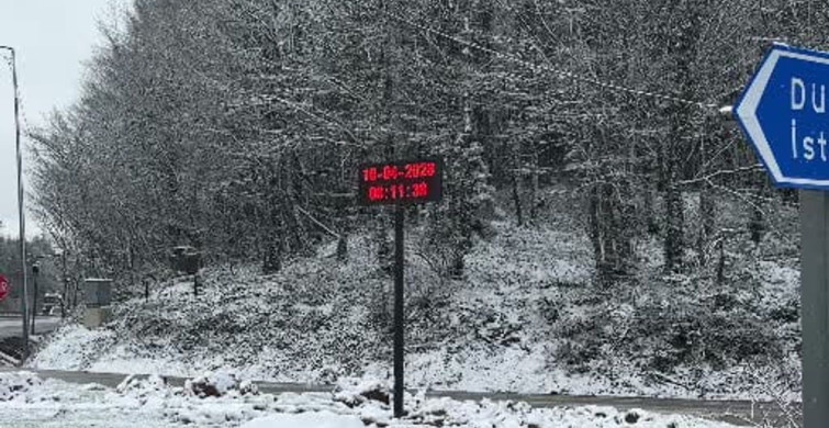 Bolu Dağı Karla Kaplandı