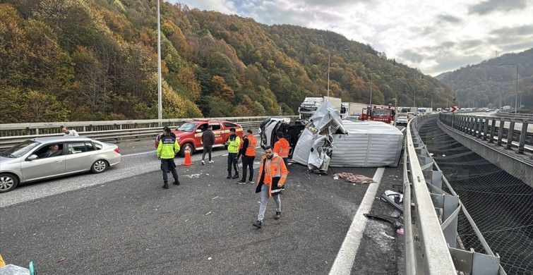 Bolu Dağı Tüneli'nde Zincirleme Kaza İle Ulaşım Aksadı