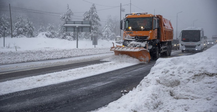 Bolu Dağı'nda Kar Yağışı Etkili