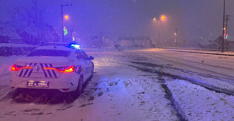 Bolu Dağı'nda Kar Yağışı Etkili