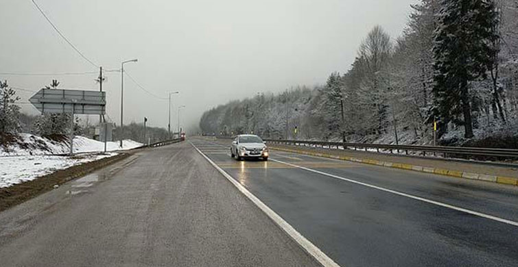 Bolu Dağı'nda Kar Yağışı Tesirini Artırdı