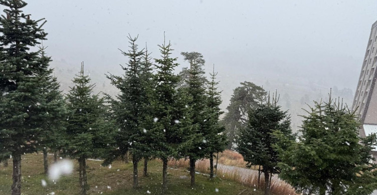 Bolu'da Kar Yağışı Başladı