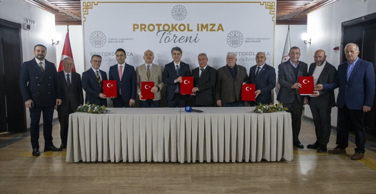 Bolu'da Kırsal Kalkınma İçin İmzalar Atıldı