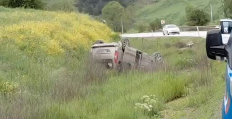 Bolu'da Otomobil Takla Attı, 2 Yaralı