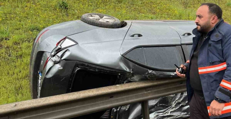 Bolu'da TEM Otoyolu'nda Trafik Kazası: 1 Ağır Yaralı