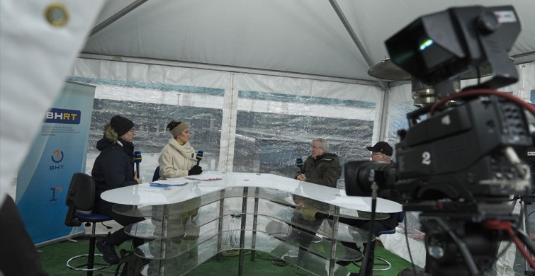 Bosna Hersek'te BHRT Çalışanlarından Eylem