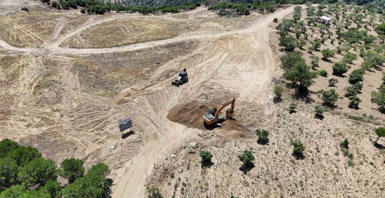Bozdoğan'da güneş enerji santrali projesinde yapım çalışmaları başladı
