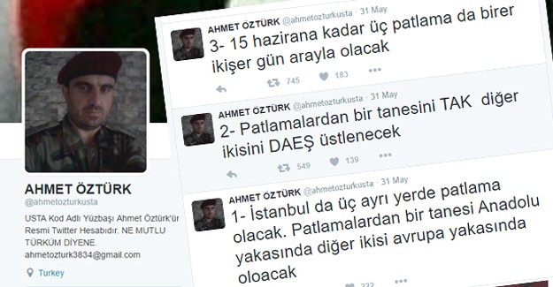 Bu Hesap O Patlamayı Günler Öncesinden Haber Vermiş!