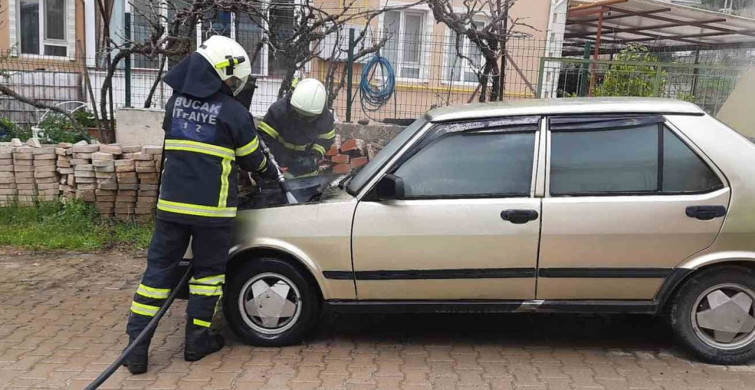 Bucak'ta Tofaş Araç Yangını Kontrol Altına Alındı