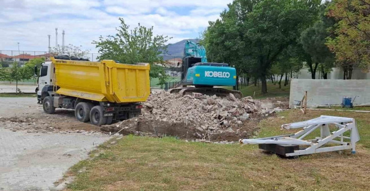 Buldan Şehir Stadı'nda Yenileme Çalışmaları Başladı