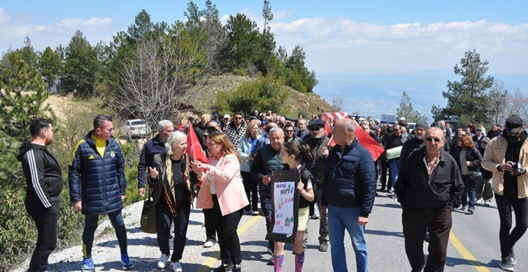 Buldan'da Maden Sahasına Karşı Protesto Gösterisi