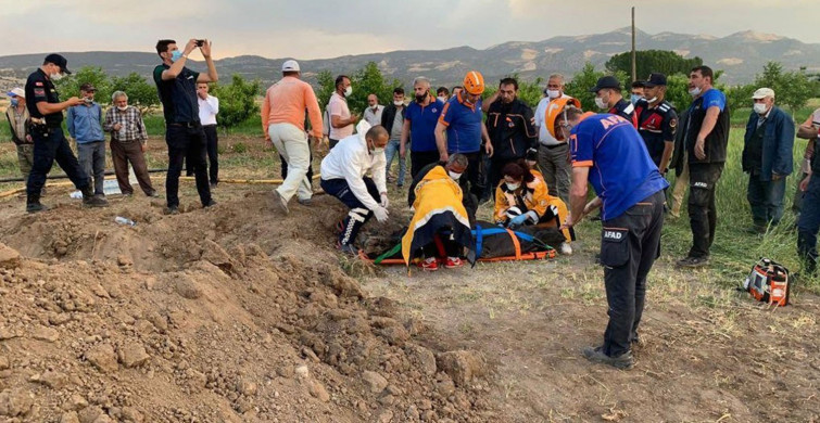 Burdur'da Bir Kişi Toprak Yığınlarının Altında Kalarak Can Verdi
