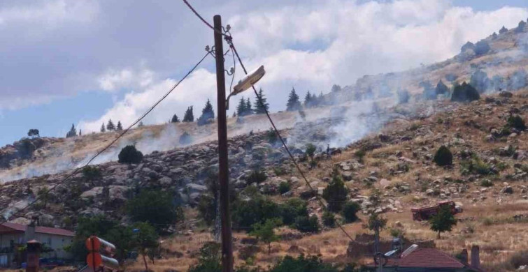 Burdur'da orman yangını hızlı müdahale ile söndürüldü