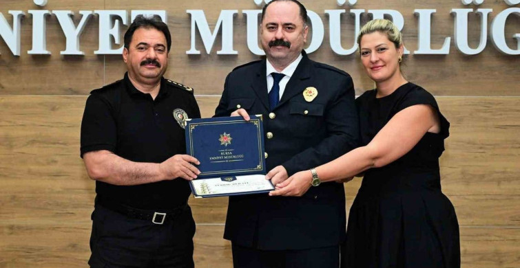 Bursa'da 105 emniyet personeli terfi etti