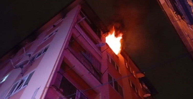 Bursa'da 6 Katlı Binada Yangın Paniği
