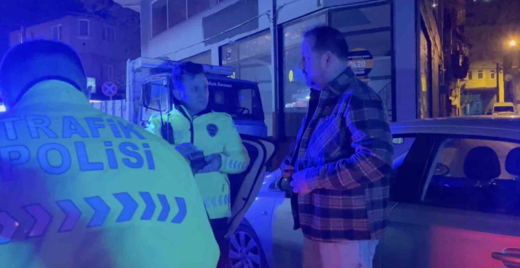 Bursa'da Alkollü Sürücüye Ters Yönden Ceza