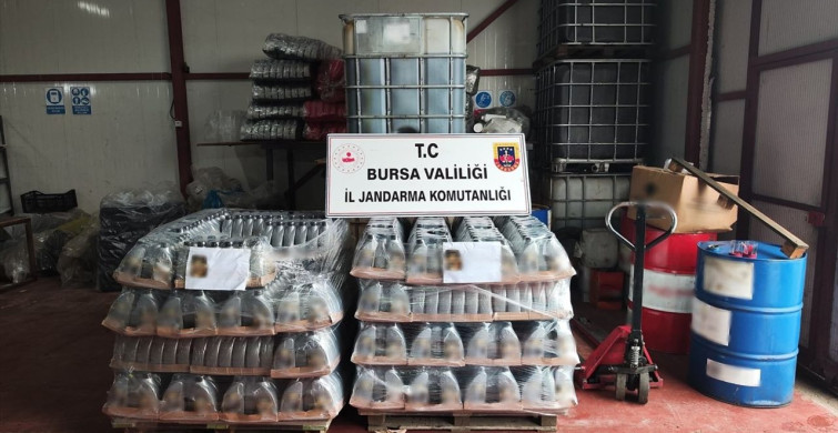 Bursa'da Jandarma Kaçak Yağ Operasyonu